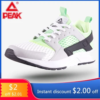 

PEAK Men's Running Shoes Light Weight Soft Midsole Sports Shoes Outdoor Breathable Upper Leisure Jogging Sneakers EW7237E