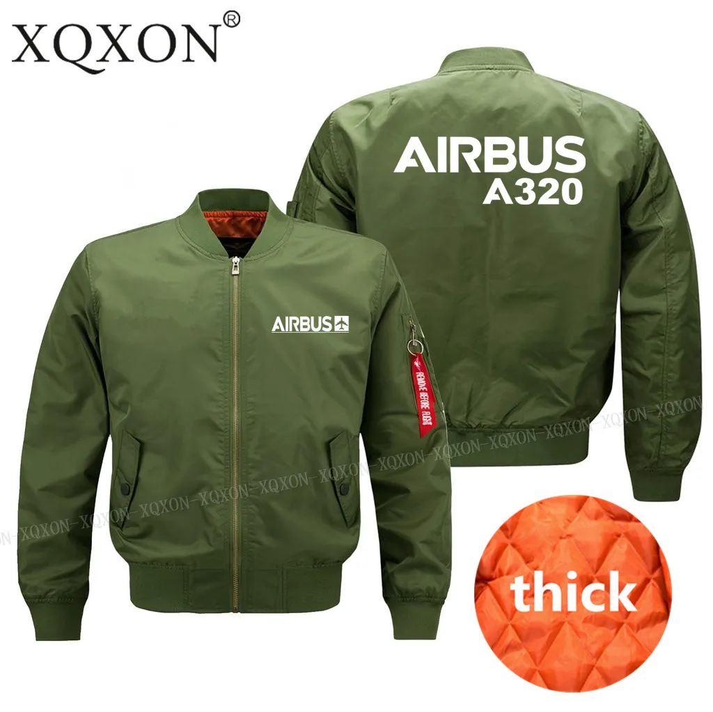 XQXON-, дизайн, Airbus A320, дизайнерские мужские пальто, куртки, высокое качество, мужская куртка пилота(на заказ) J716 - Цвет: Army green thick