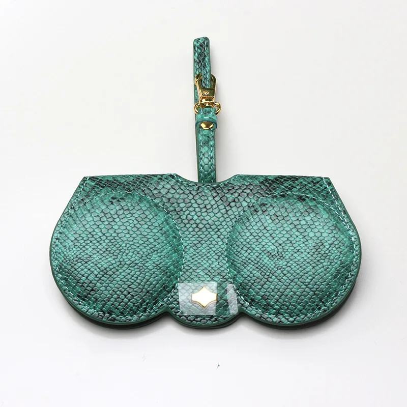 44 snakeskin Green Чехол для очков, милый Чехол для очков, Мультяшные солнцезащитные очки, сумка для женщин, чехол для хранения солнцезащитных очков cateye, чехол s brillenkoker - Цвет: 44 snakeskin Green