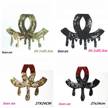 

Iron on Clothes Patches Fashion Embroidery Sequins CC Badges T-shirt Down Jacket Personality Beautify Patches DIY
