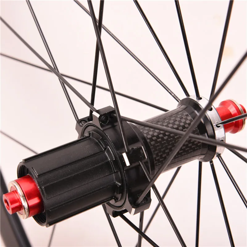 Road Bike Wheelset 700C Sealed Bearing 40mm Rim Ultralight 120 Sound Bicycle Wheels Front 20 Rear 24 Hole Support 8/9/10/11speed