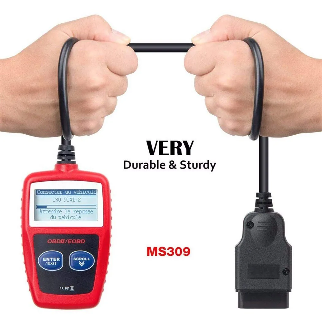 OBD2 Сканер для автодиагностики чтение кодов с ЖК дисплеем экраном