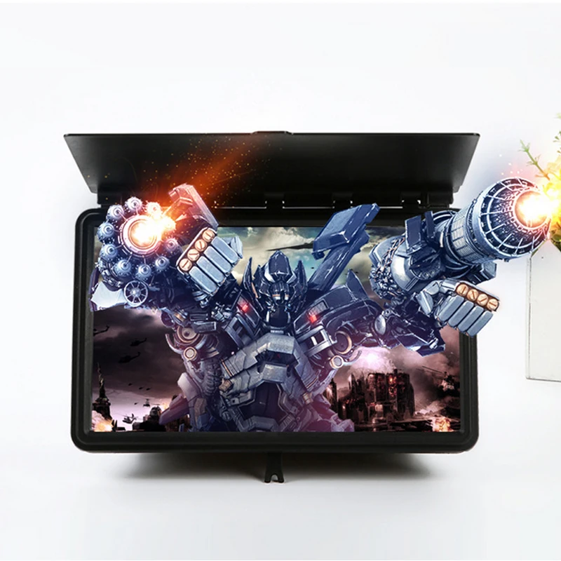 

New Adjustable Mobile Phone Screen Amplifier 12 Inch Anti-blue Light Eye Protection Video Amplifier With Light shield Good Gift