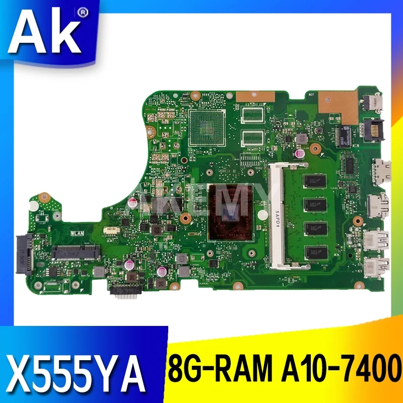 Бесплатная usb плата для For Asus X555Y X555YA X555YI X555D X555DG A555D K555Y материнская ноутбука 8G-RAM
