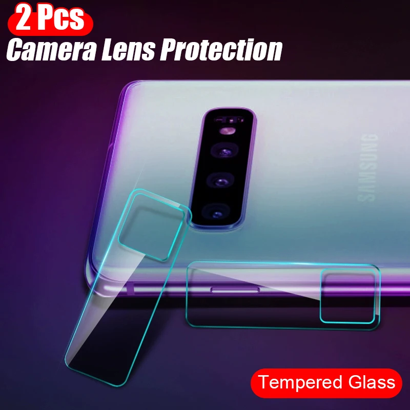 

2 Pcs Camera Lens Back Glass For Samsung Galaxy Note 10 Pro 8 9 Tempered Glass For Samsung S8 S9 S10 Plus E Lite Protective Film