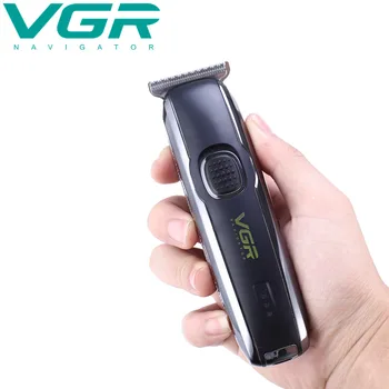 

VGR Professional Low Noise Rechargeable Haircut Machine Adjustable Electric Shave Titanium ceramic blade Hair Clipper