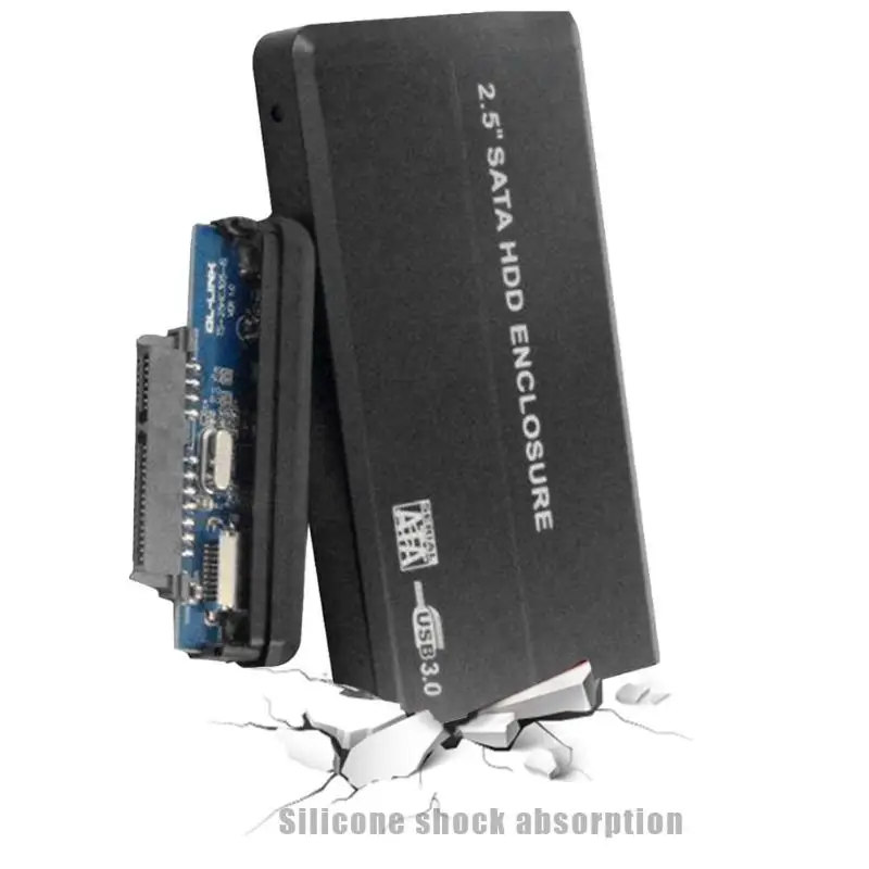 2.5 inch USB 3.0 SATA Hard Drive Case 5Gbps Portable SSD Disk External HDD Box for Windows SE/ME/2000/XP/Vista/7, Mac
