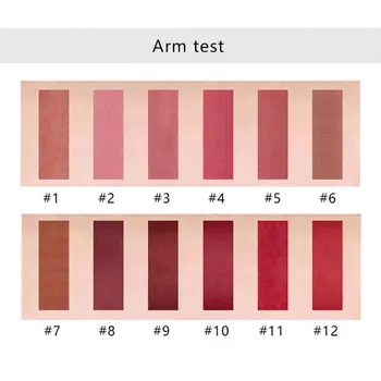 

LANGMANNI 12pcs Matte Lipstick Pen Waterproof Lasting Lip Gloss Cosmetic New