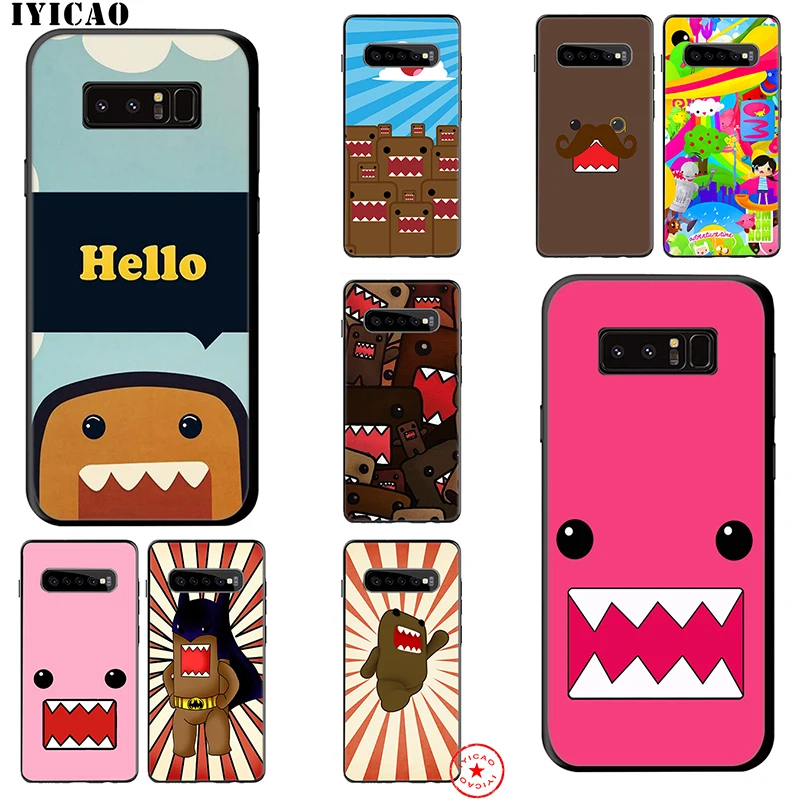 IYICAO простой Domo Kun мягкий чехол для samsung Galaxy S10e S10 S9 S8 Note 8 9 10 Plus S6 S7 Edge TPU |