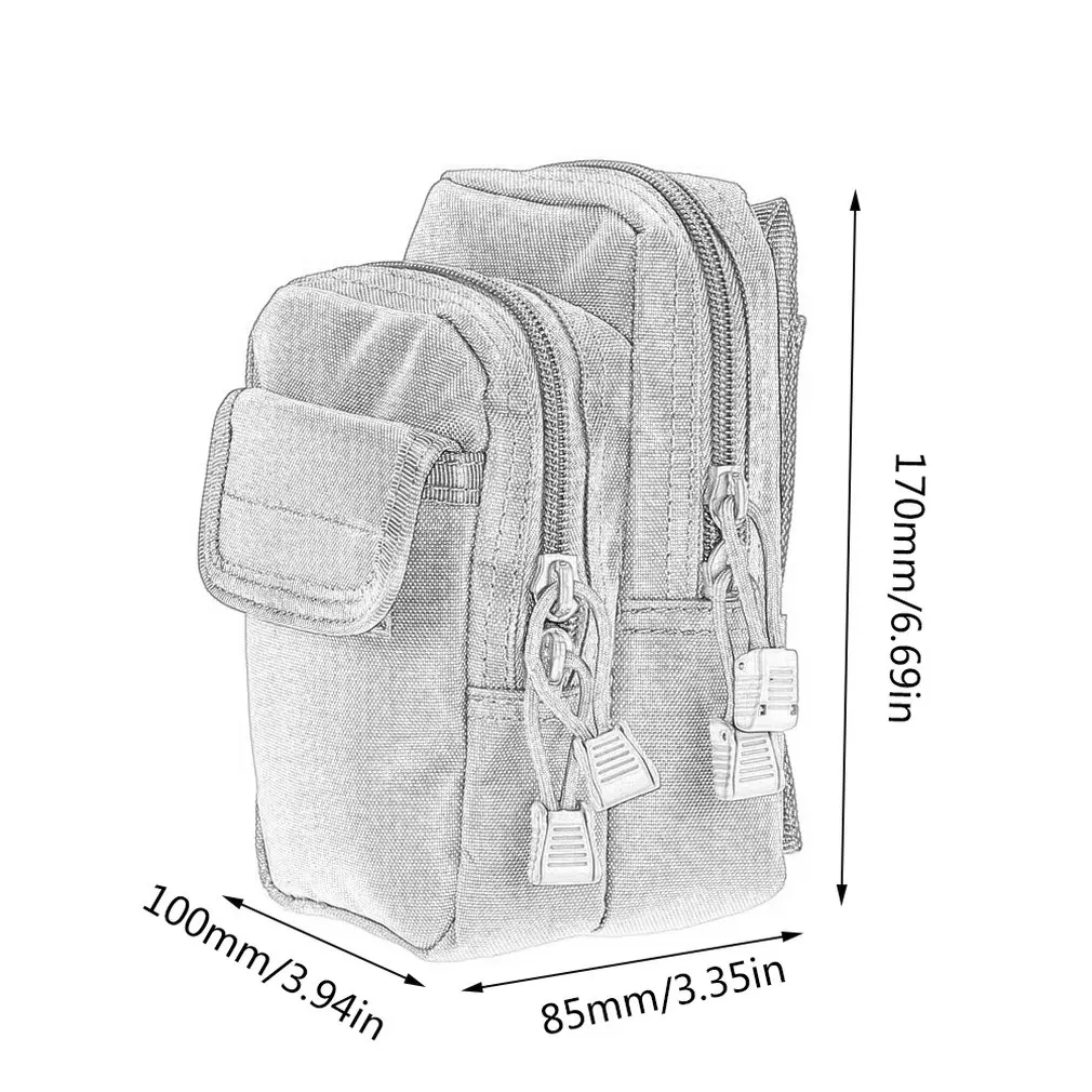 Military outdoor sports multi-functional tactical X-2 purse / molle accessories package / sports wear nylon bag