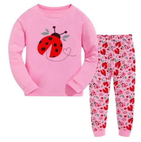 Повседневные хлопковые домашние пижамные комплекты для девочек; детские пижамы с длинными рукавами с героями мультфильмов; комплекты одежды; Детский Повседневный пижамный комплект для девочек - Цвет: Model  13