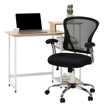 

Mesh High Back Executive Swivel Office Chair Adjustable PC Gaming Computer Desk Chairs with Armrest and Lumbar Support Black