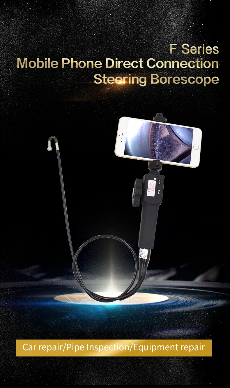 Цифровая промышленная камера-эндоскоп Steerable 720P Borescope 5,5 мм USB Автомобильная камера для осмотра труб двигателя для смартфонов Android