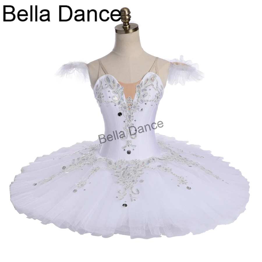 

White Swan Classical Performance Paltter Tutu Women Hard Tulle Professional Ballet Tutu Costume Dress BT9113
