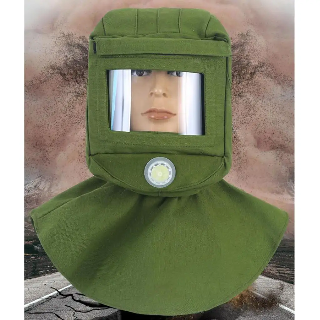 Thicken Sand Blasting Hood Cap Anti Dust Anti Wind Equipment Vent Design for Grinding Dust