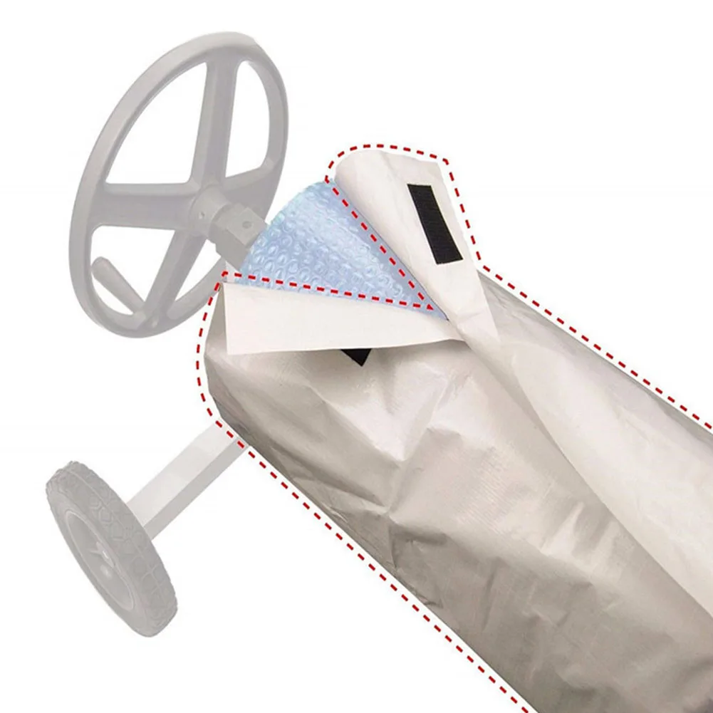 Swimming Pool Cover Outdoor Dustproof Waterproof UV Protective Pool Solar Roller Reel Protective Cover Solar Blanket Pool Tool