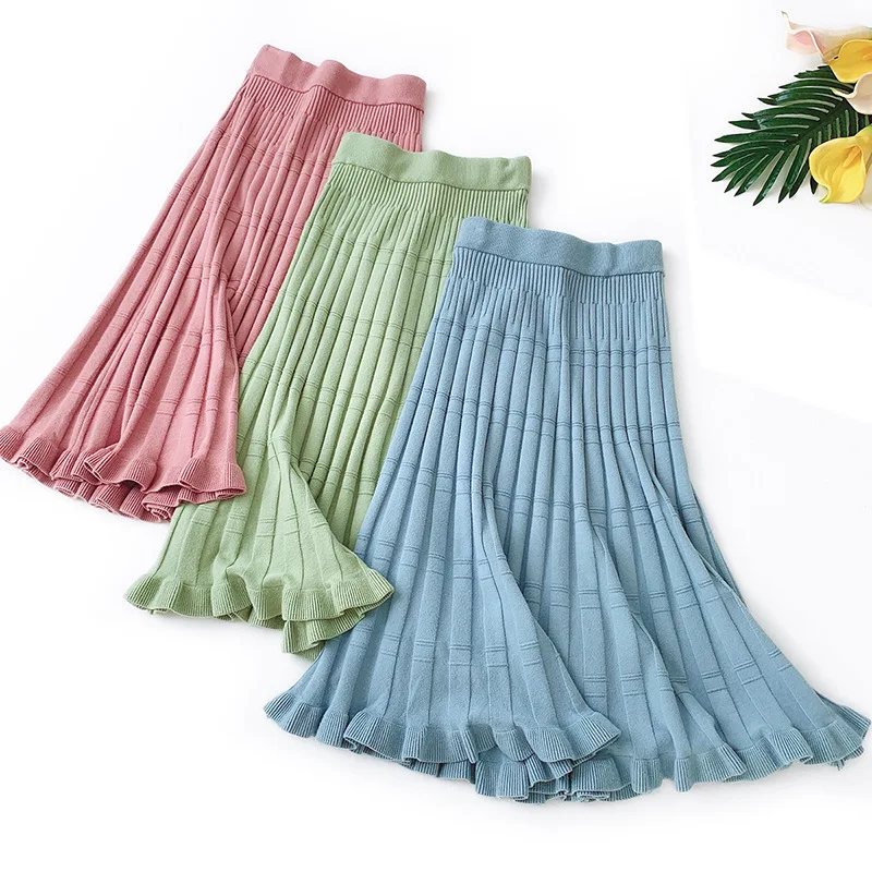 Женские Асимметричные тюлевые юбки Эластичная Высокая талия сетчатая юбка-пачка со складками Длинная Юбка-миди Saias Faldas Jupe Femmle
