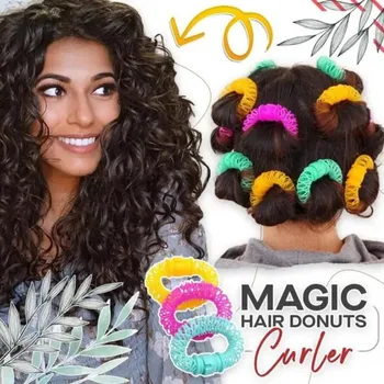 

Magic Hair Donuts Curler Donut Hair Curler Quickly Curls Hair Without Hurting DIY curling tools New