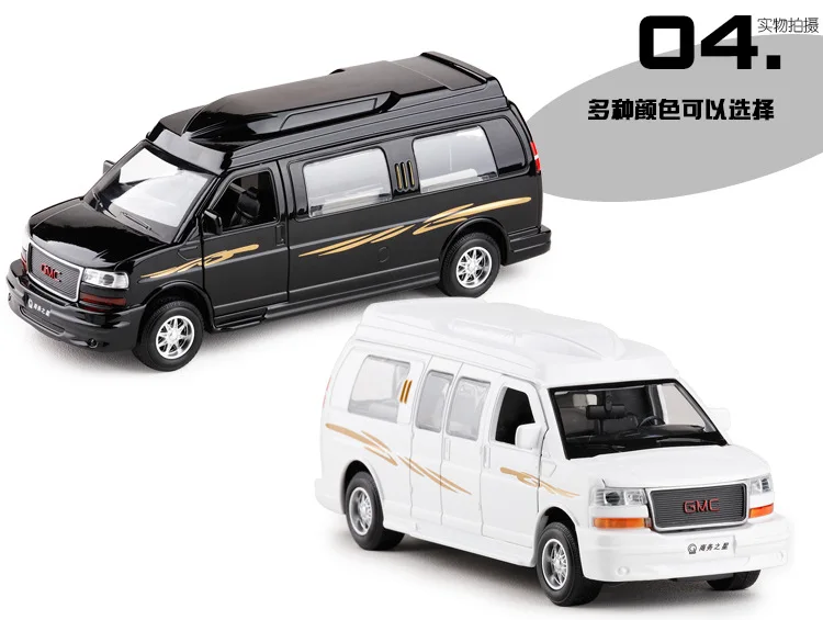 Shenghui 1: 32gmc GMC бизнес звезда MPV караван звук и светильник ВОИН детская игрушка сплав модель автомобиля