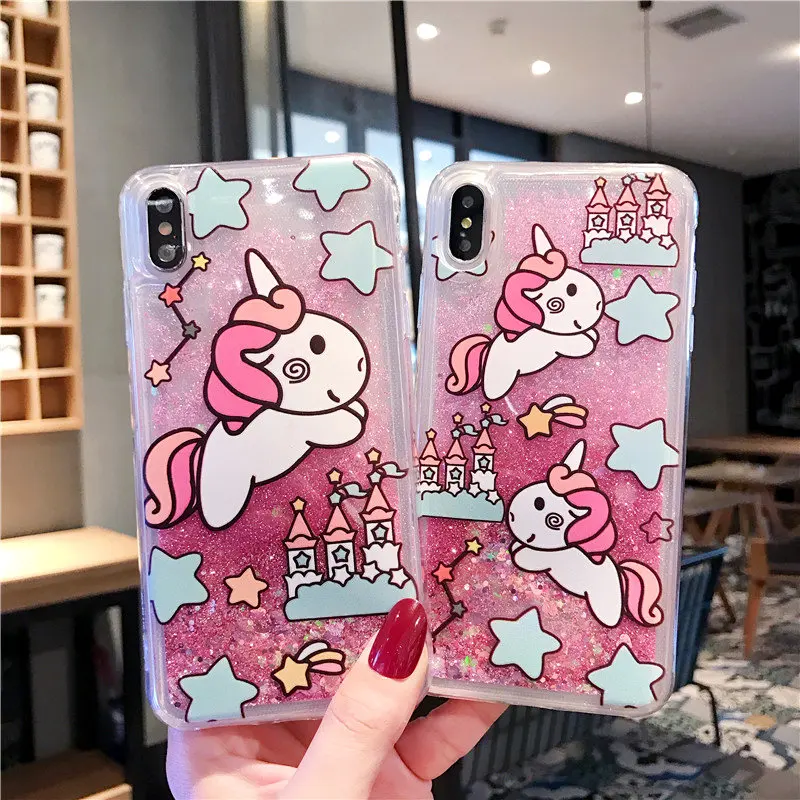 Милый чехол для телефона LISCN iPhone 6 6S Plus 7 8 X XS XR Xs Max 11 Pro мягкий с рисунком единорога