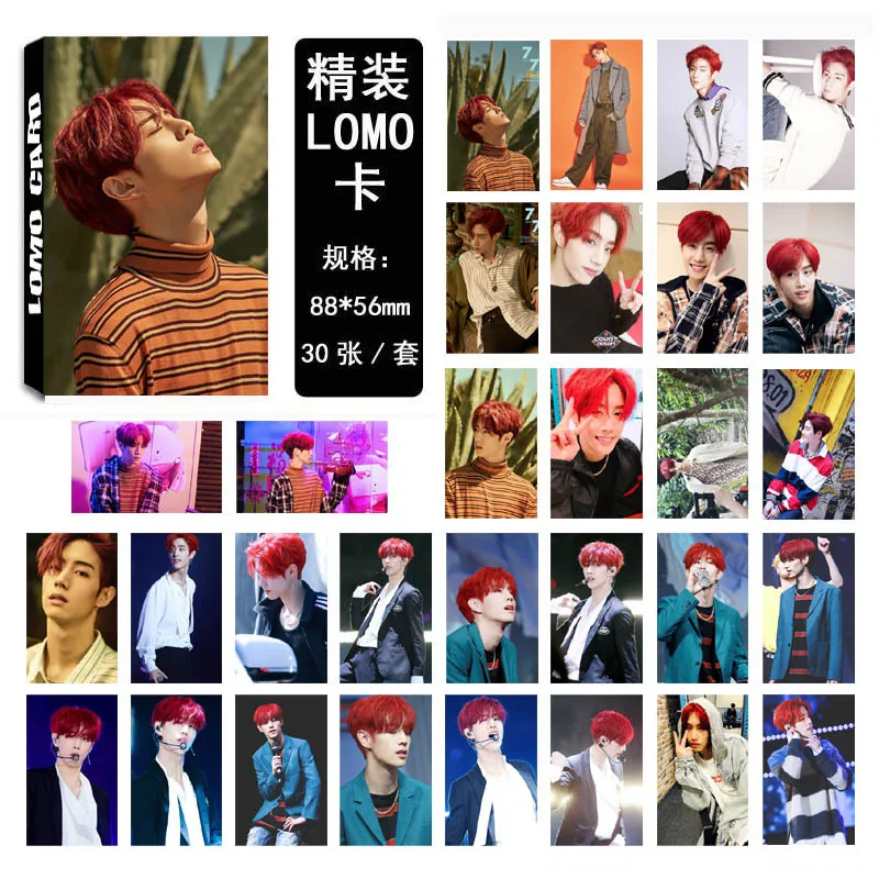 30 шт./компл. K-pop GOT7 фотостудия мода высокого качества 7 для 7 альбом фото карта Kpop GOT7 Канцелярский набор Новое поступление - Цвет: Mark