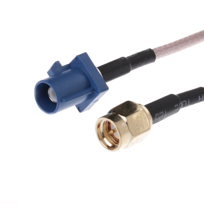 Fakra c adaptador plug para sma macho gps antena cabo de extensão rg316 trança|Conectores| -