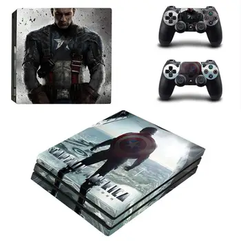 

Captain America PS4 Pro Stickers Play station 4 Skin Sticker Decal For PlayStation 4 PS4 Pro Console & Controller Skins Vinyl