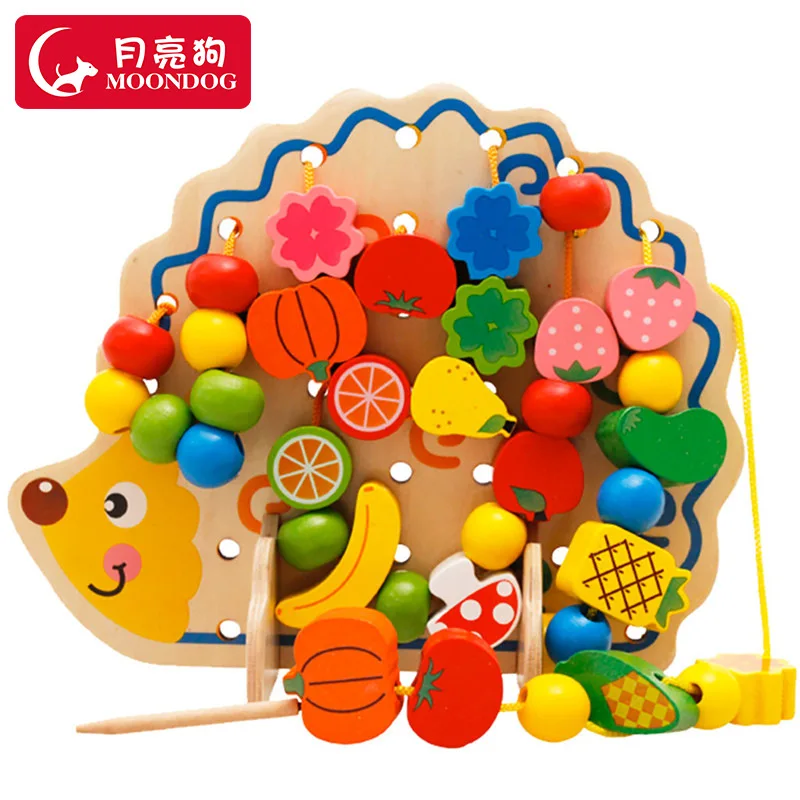 

Infants Children Beaded Bracelet Sub-Threading Lanyard Bead-stringing Toy Toy Educational Force Boy Baby Girls 1 A 2 Building Bl