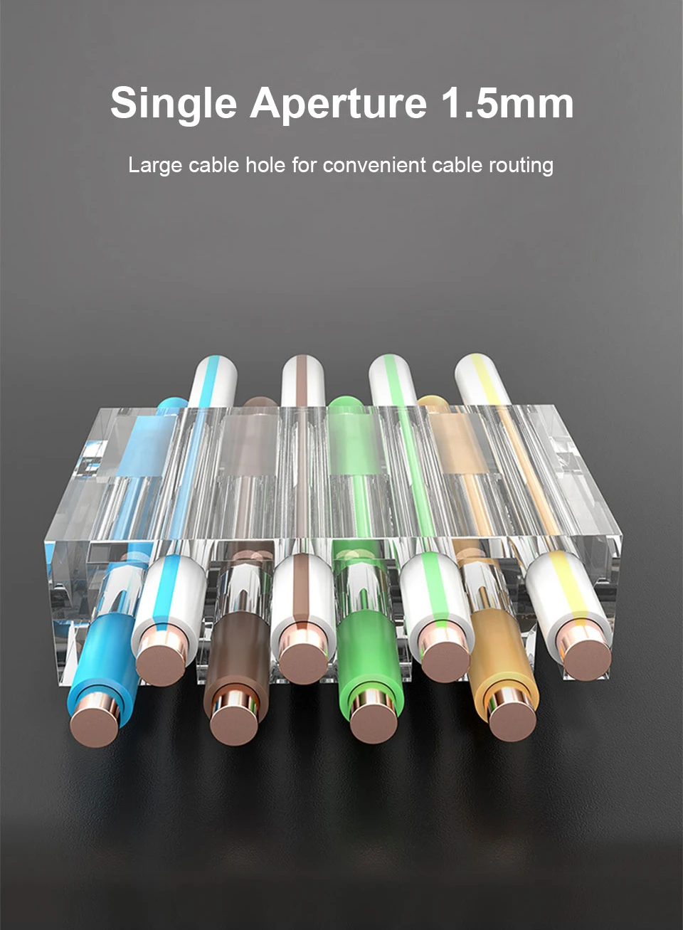 OMAY CAT6/7 CAT5 Pass Through RJ45 Modular Plug Network Connectors UTP 3/50μ Gold-Plated 8P8C Crimp End for Ethernet Cable