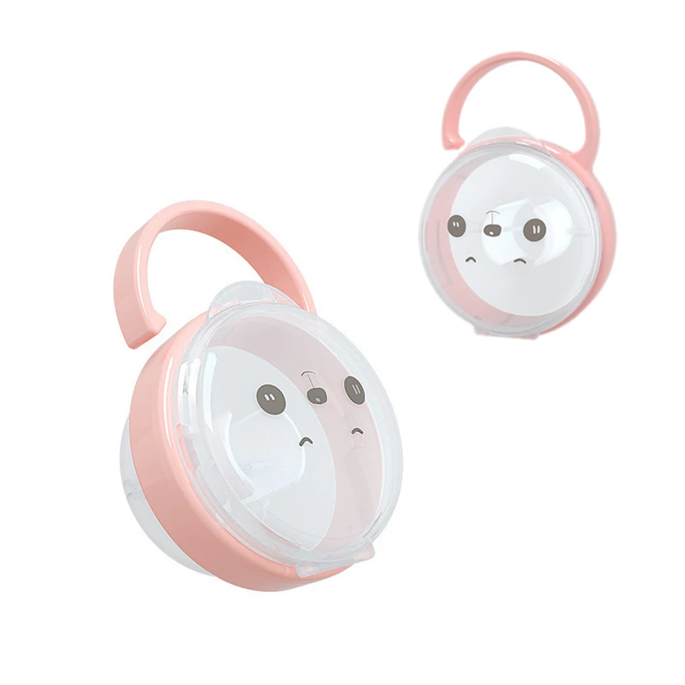 

1PC Baby Pacifier Storage Box Portable Baby Pacifier Nipple Travel Case Cartoon Expression Nipple Storage Box Pacifier Dummy Box