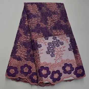 

African Net Swiss Voile Lace Fabric High Quality French Tulle Mesh Lace Fabric 2020 Nigerian Lace Guipure Embroidery Fabric