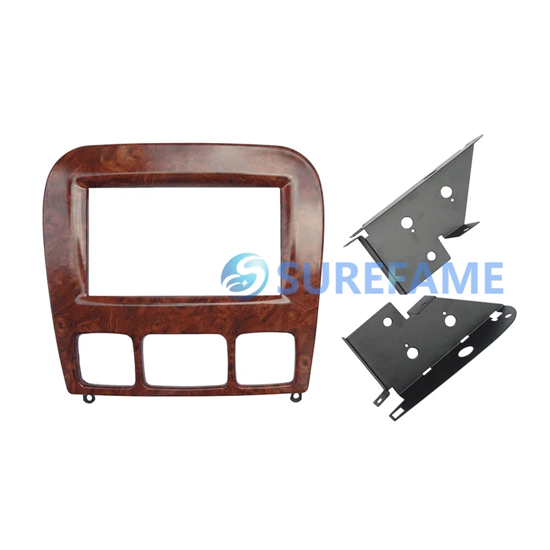 Double Din Car Trim Surround Panel for MERCEDES BENZ S klasse W220 1998-2005 Radio Dash Mounting Kit Face Frame Bezel Cover | Автомобили и