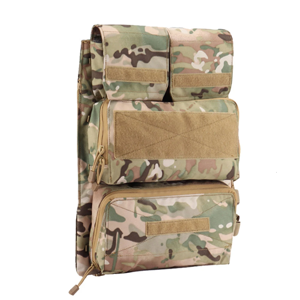 CP Camo Тактический чехол на молнии 2,0 панельная платформа для JPC CPC AVS жилет 2 вертикальные и горизонтальные GP журнал расширяемый Pocekts нейлон - Цвет: CP Camo