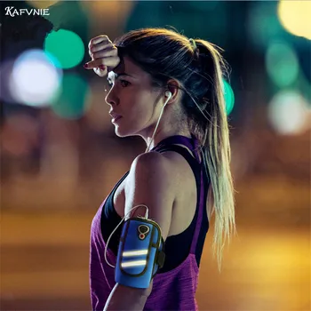 

KAFVNIE arm bag sports bag running bag sports portable fitness bag waterproof riding running high-end mobile phone bag card bag