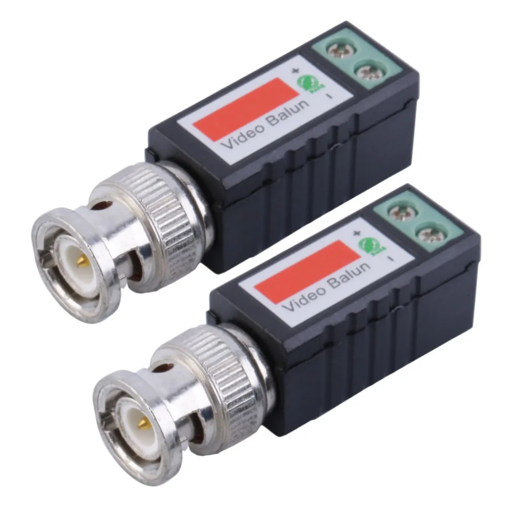 

1 Pair Single 1 Channel Passive Video Transceiver BNC Connector Coaxial Adapter For Balun CCTV Camera DVR BNC UTP