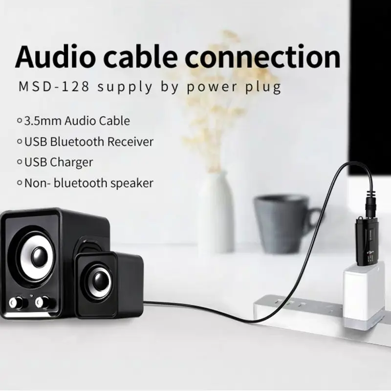 USB автомобильный Bluetooth 5,0 приемник аудио fm-передатчик беспроводной AUX порт адаптер