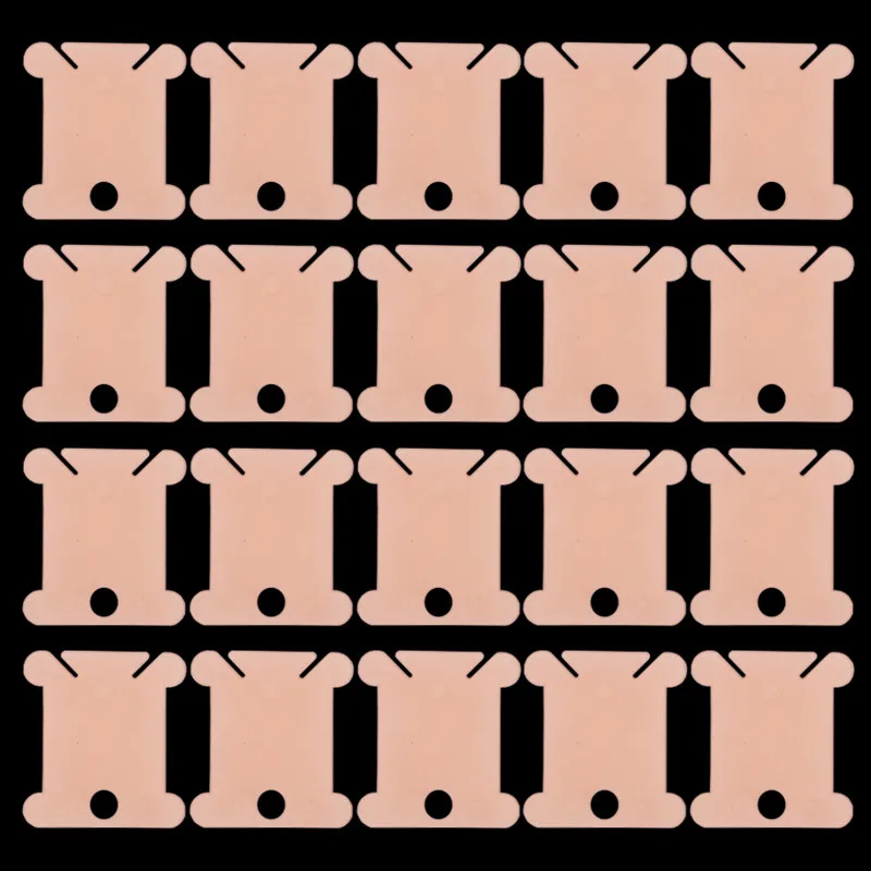Orange-20PCS 4 color20PCS вышивка инструмент для отделки, вышитая бисером Пластиковый валик для намотки - Цвет: Orange-20PCS