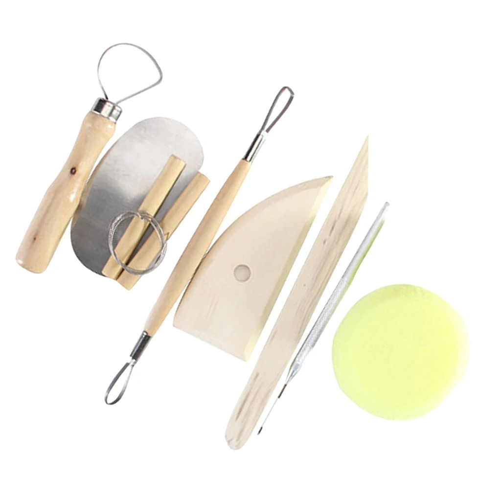 8 Pieces/set Polymer Clay Pottery Sculpting Modeling Carving Tools