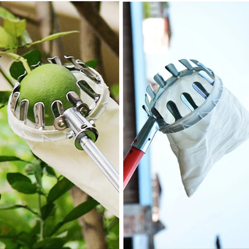 Metal-Fruit-Picker-Convenient-Fabric-Orchard-Gardening-Apple-Peach-High-Tree-Picking-Tools