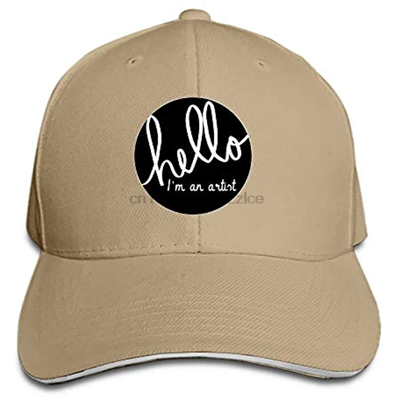 Подгонянная унисекс Helloimanartist бейсболка для дальнобойщика Регулируемая остроконечная шляпа сэндвич