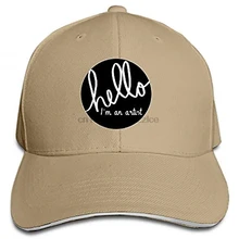 Подгонянная унисекс Helloimanartist бейсболка для дальнобойщика Регулируемая остроконечная шляпа сэндвич