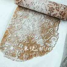 Горячие деревянные рождественские тиснения Скалка Выгравированные DIY Инструменты для выпечки печенья ребенка TI99