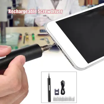

Electric Screwdriver Bit Cordless Rechargeable Mobile Phone Power Screw Driver Comfortable and Non-slip Body with Switch