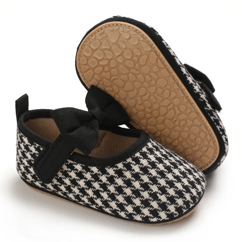 Infant Newborn Baby Girls Princess Non-Slip Floral Border Shoes Toddler Baby Soft PU Leather Prewalker Shoes Solid First Walkers