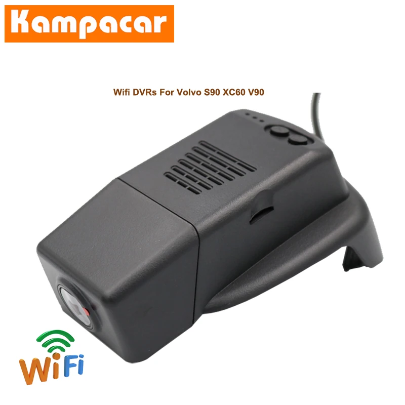 Kampacar автомобильный Wifi DVR видеорегистратор для Volvo S90 V90 XC60 T4 T5 T6 авто видео регистратор Wifi Автомобильный видеорегистратор Двойной видеорегистратор