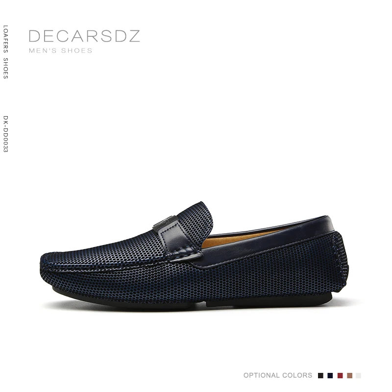DECARSDZ-zapatos náuticos de cuero para hombre, mocasines clásicos de alta calidad, a la moda, para primavera y otoño, 2021 - Imagen 3