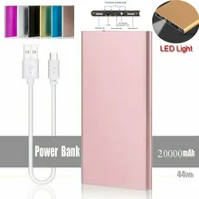 Внешний аккумулятор 20000 мАч, внешний аккумулятор, портативное зарядное устройство, светодиодный светильник, двойной USB, повербанк, высокое качество, защита для смартфонов