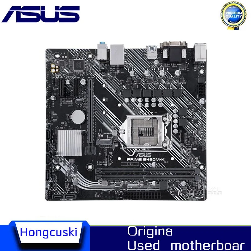 

Used motherboard For Asus PRIME B460M-K Original Desktop Intel B460 B460M DDR4 Motherboard LGA 1200 i7/i5/i3 USB3.0 M.2 SATA3