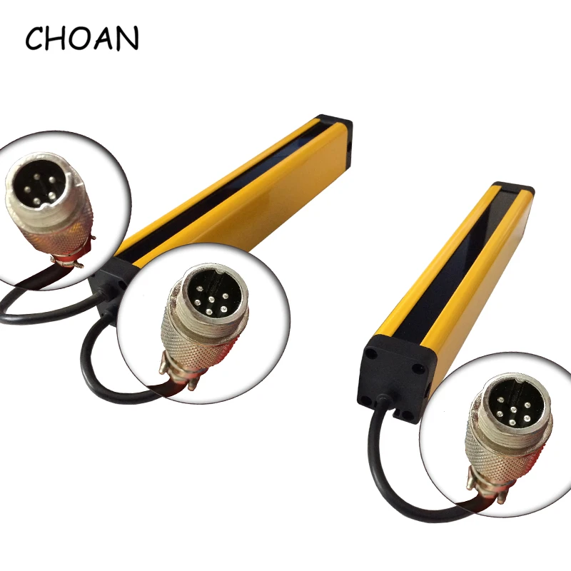 CHOAN SN2010T 20mm 10 beams Infrared sender receiver detector Safety light curtain grating DC 24V protector area sensor | Обустройство