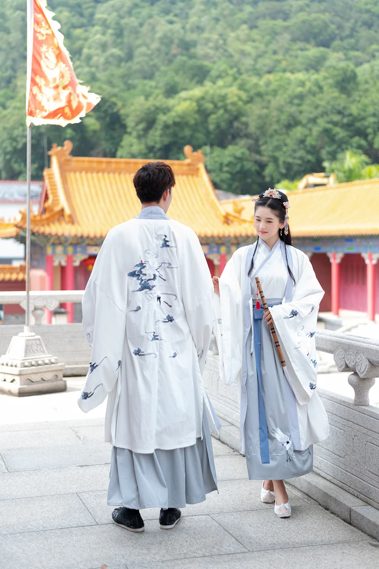 Оригинальная пара Hanfu древняя китайская Одежда унисекс в стиле эпохи Тан Ming периодов рыцарские костюм ученого большой Размеры 4XL для Вес 100 кг